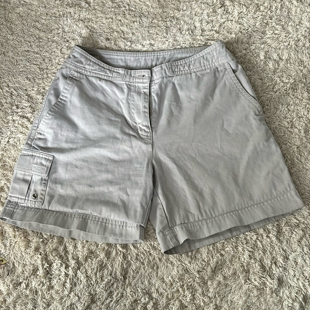 Mid length, low waisted shorts